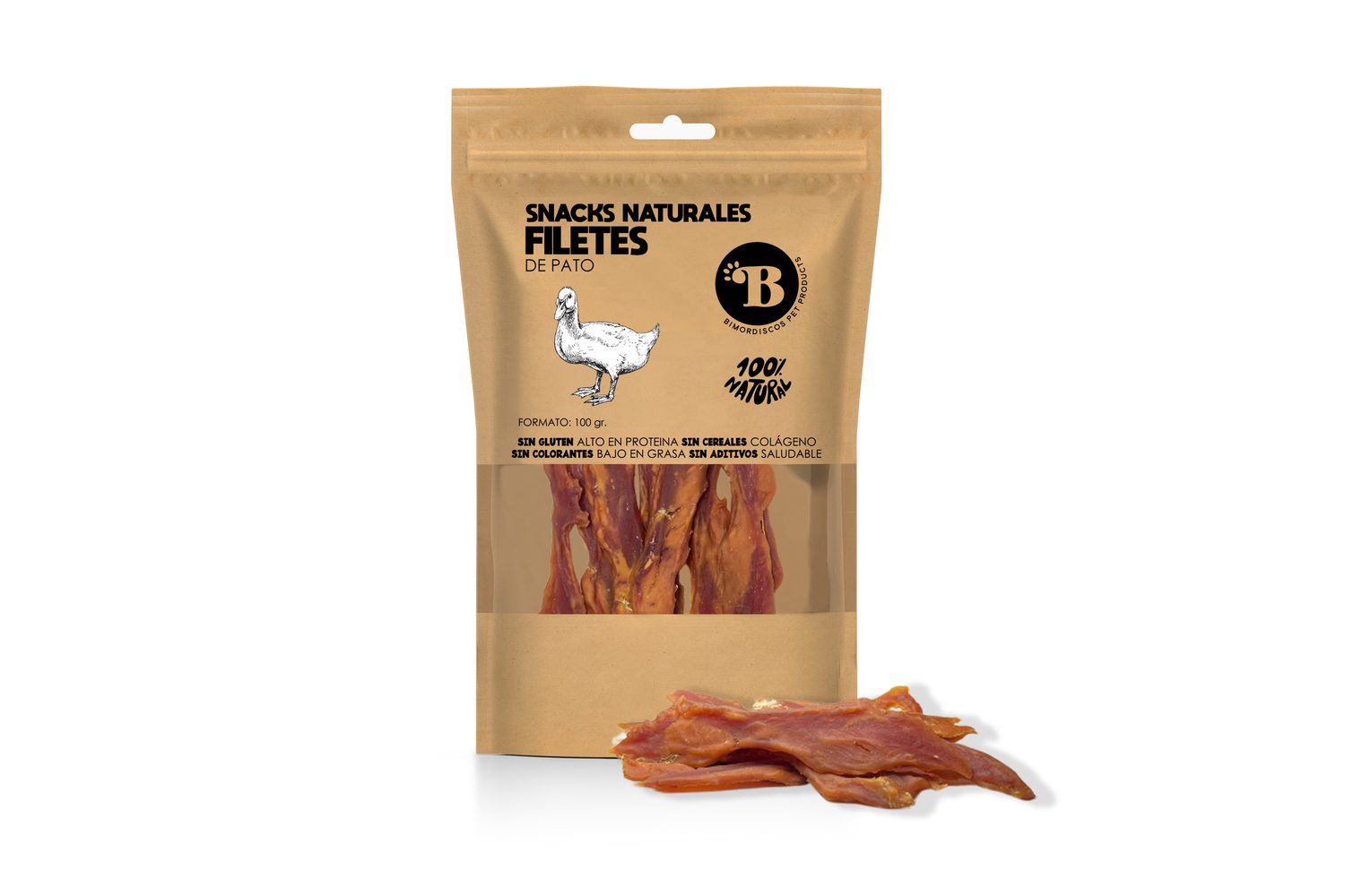 Pato Deshidratado para Perros y Gatos