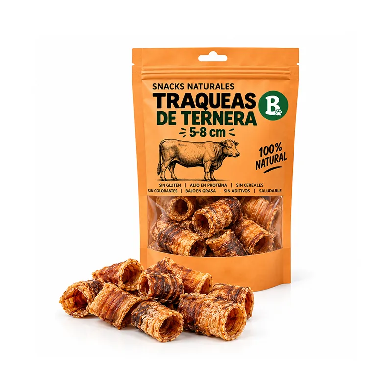 Tráqueas de Ternera 5-8 cm para Perros